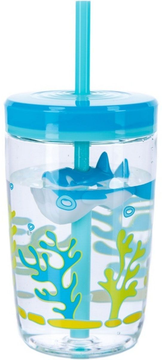 продажа Contigo Детский стакан для воды Floating Straw Tumbler с трубочкой цвет голубой 470 мл купить в topshop - заказ и доставка в Москве и Санкт-Петербурге