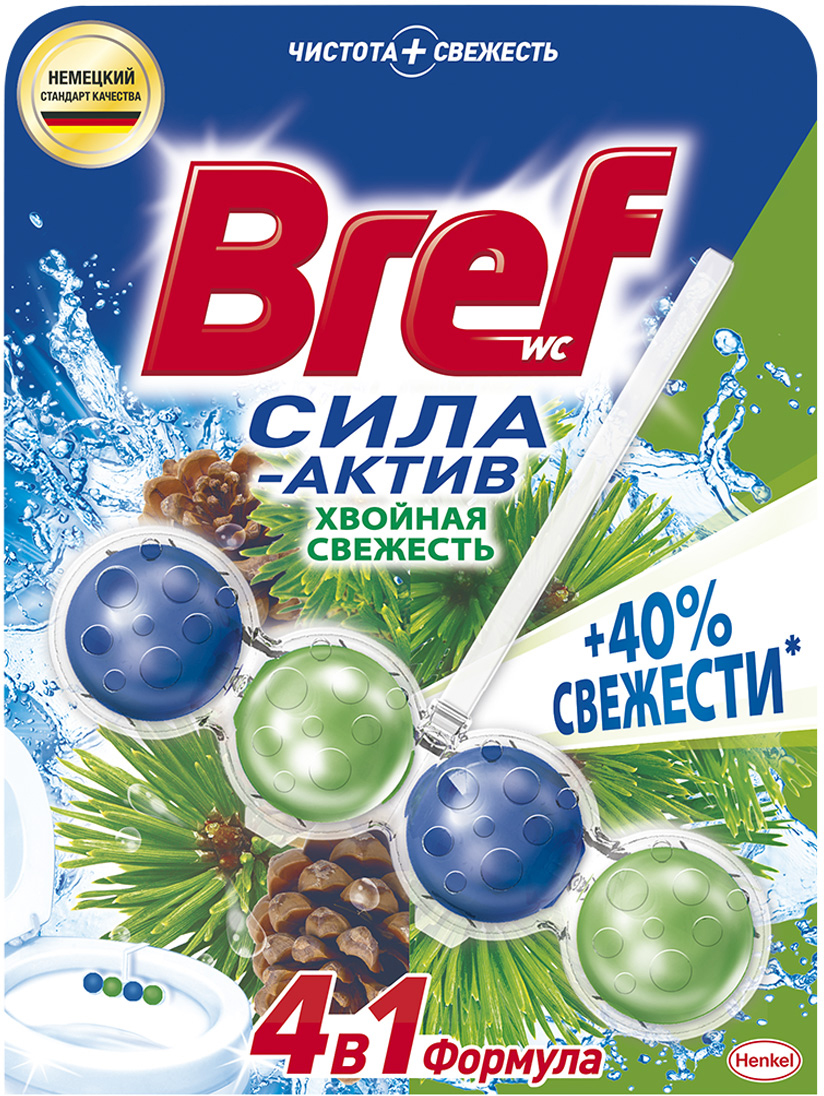 Bref туалетный блок сила-Актив Хвойная свежесть