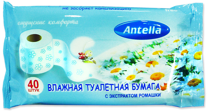 продажа Влажная туалетная бумага Antella 